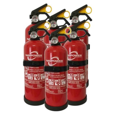 Btk Navpower Estintore 6 X 1 Kg Con Manometro E Sicura